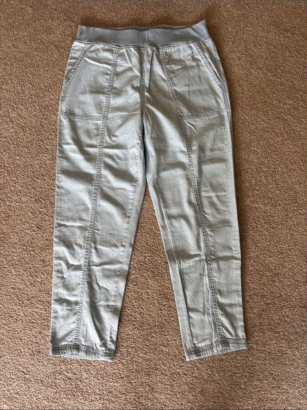Light Wash Casual Pull-On Trousers